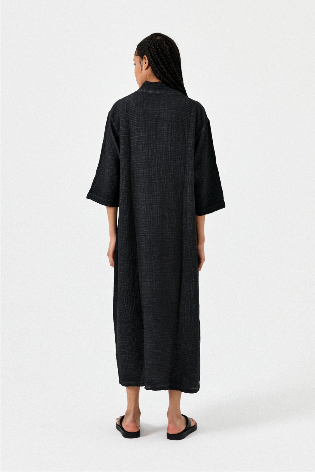 Crinkle Shirt Dress