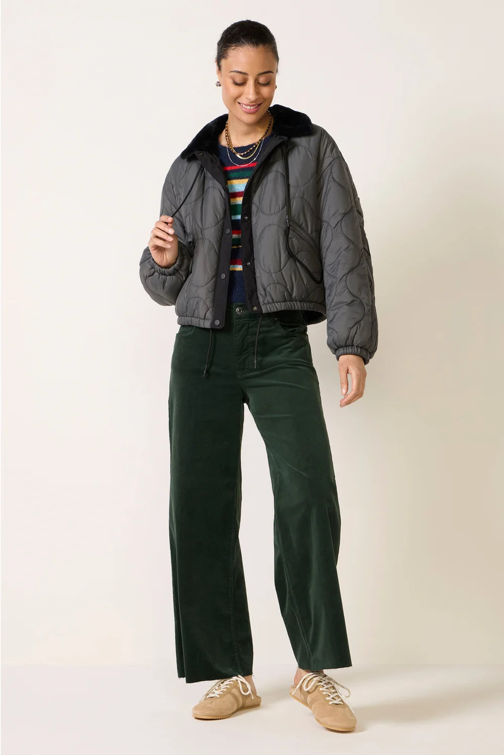 Meg Corduroy Wide Leg Jeans