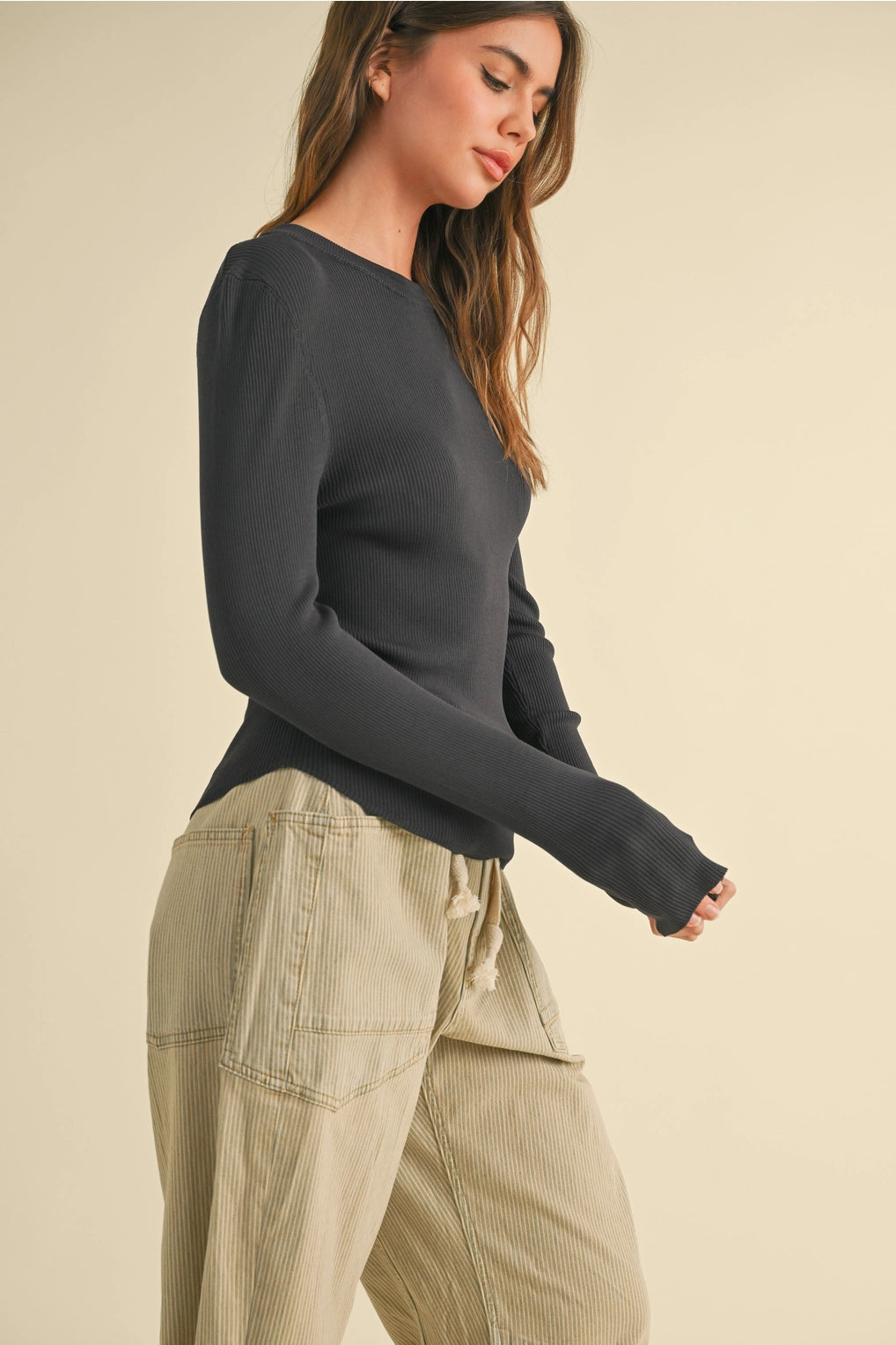 Ryleigh Ribbed Long Sleeve