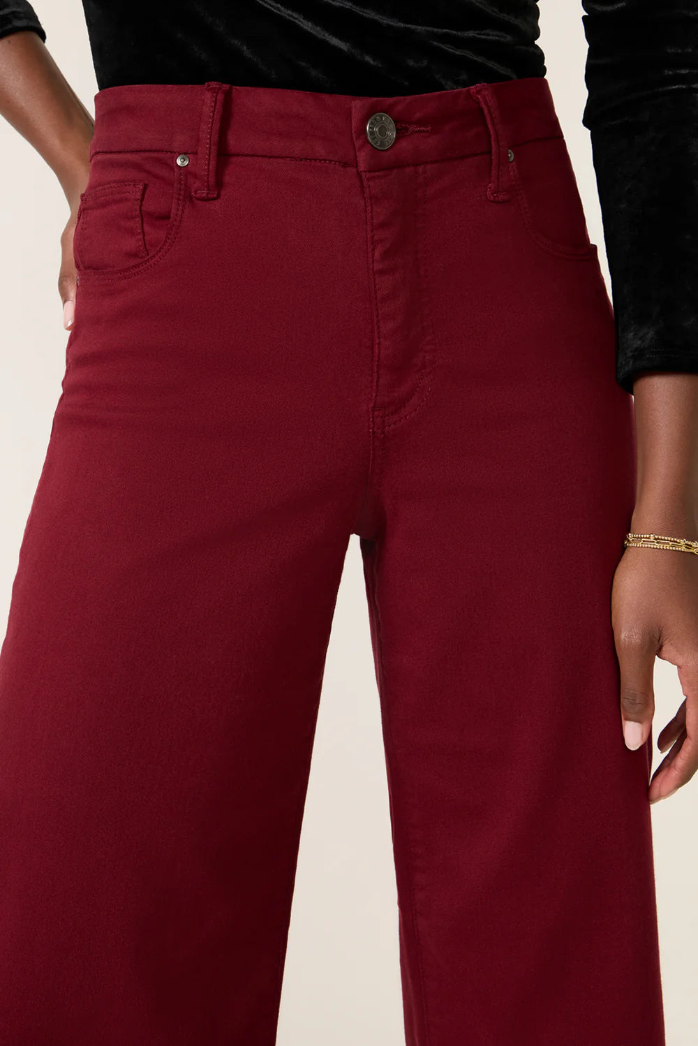 Meg Raw Hem Wide Leg Jeans