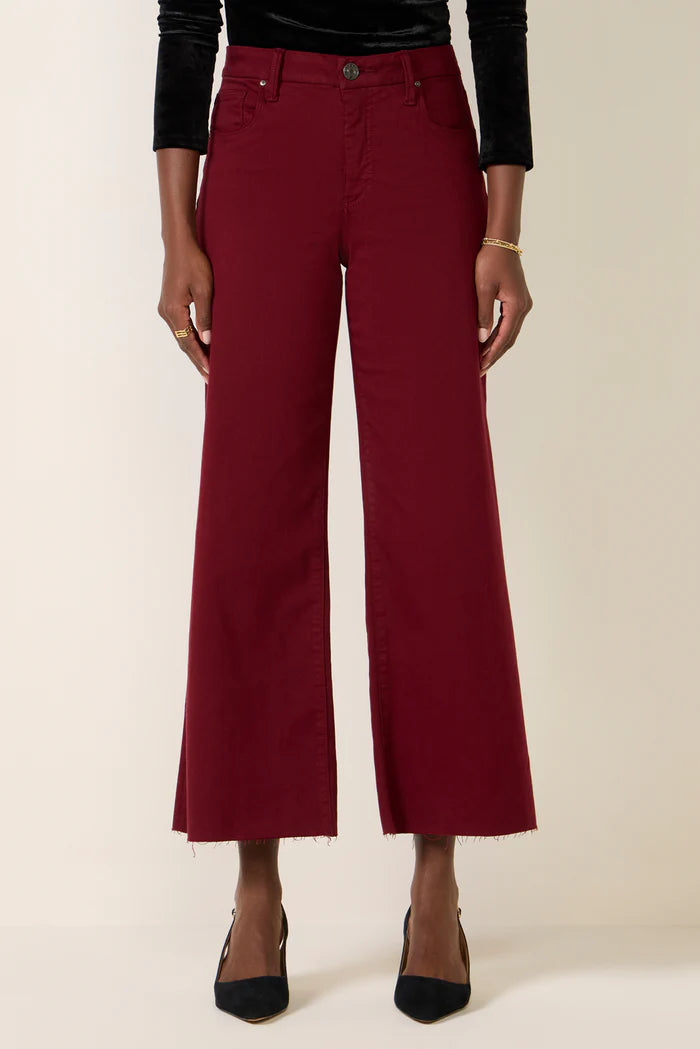 Meg Raw Hem Wide Leg Jeans