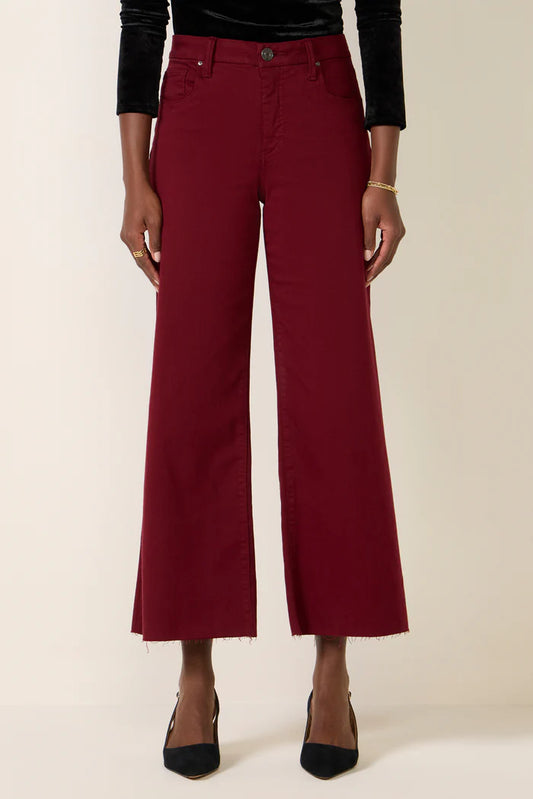 Meg Raw Hem Wide Leg Jeans