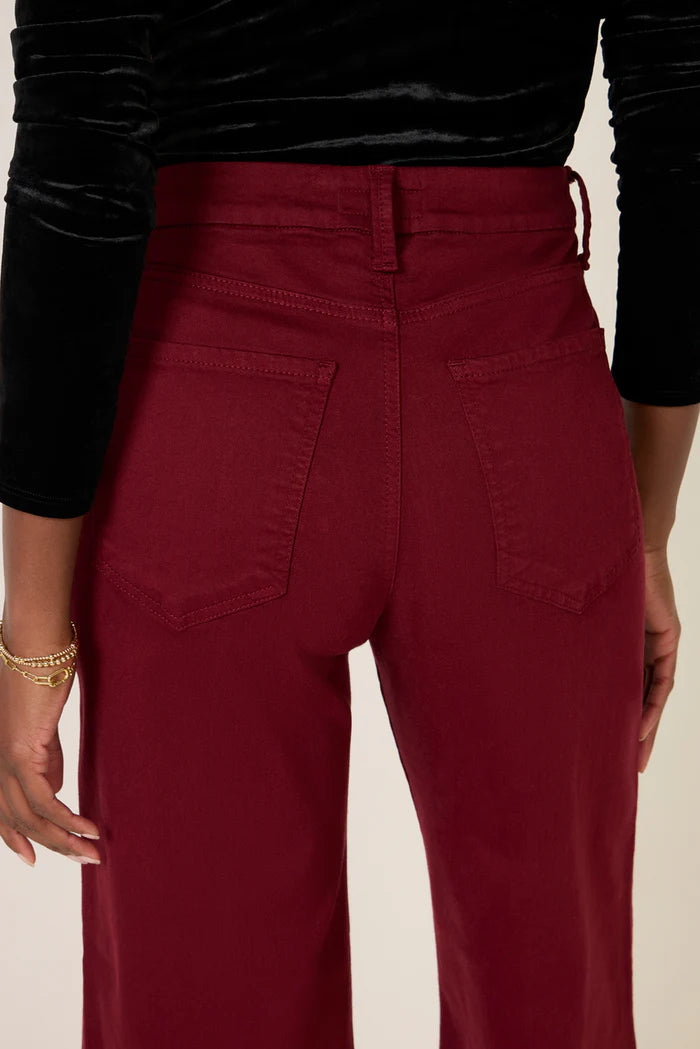 Meg Raw Hem Wide Leg Jeans