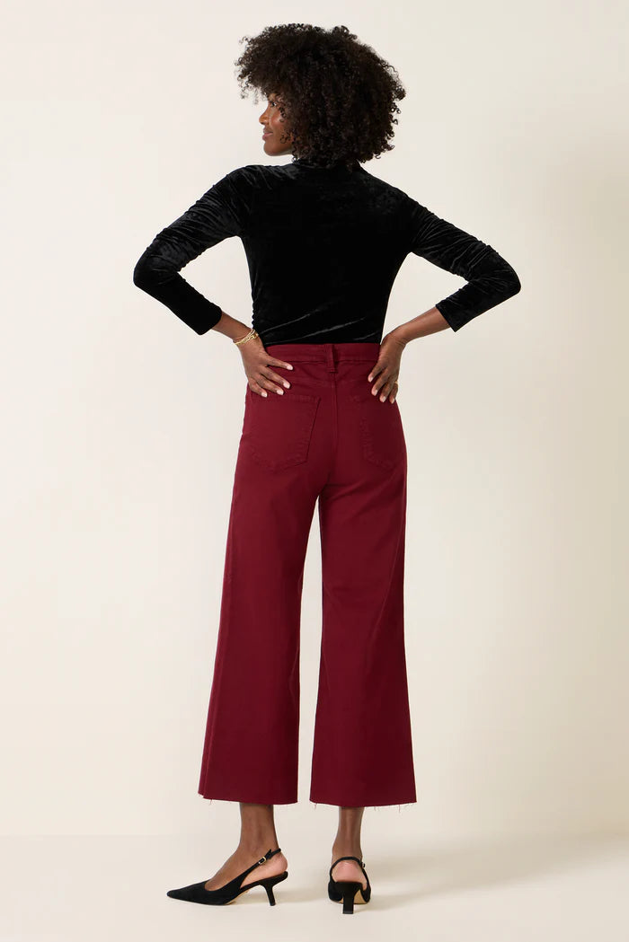 Meg Raw Hem Wide Leg Jeans