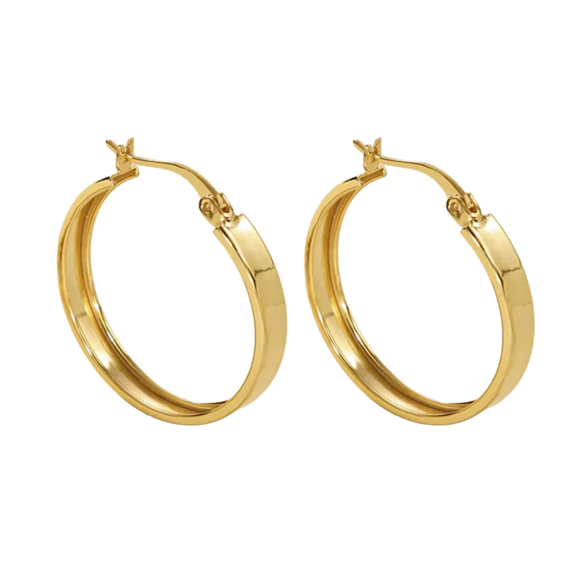 Large Flat Hoops