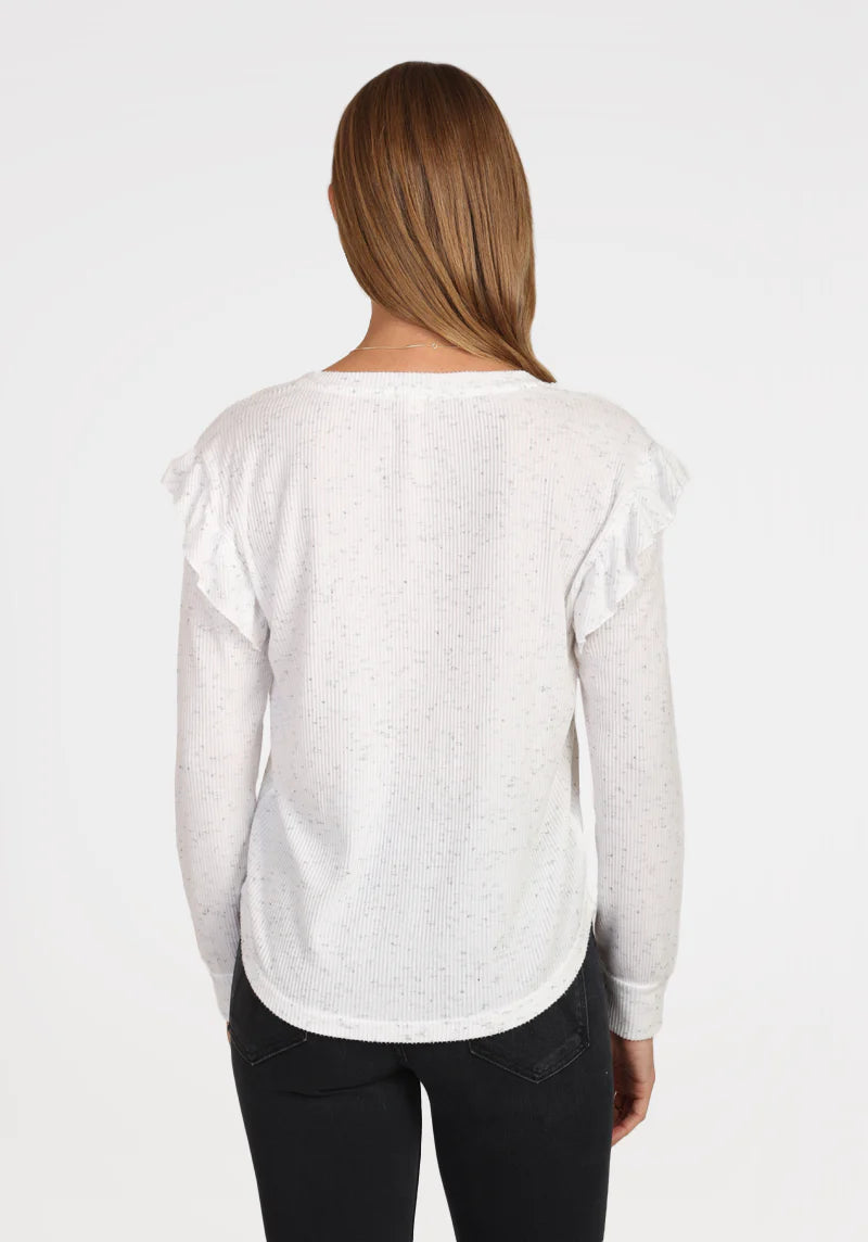 V-Neck with Ruffle