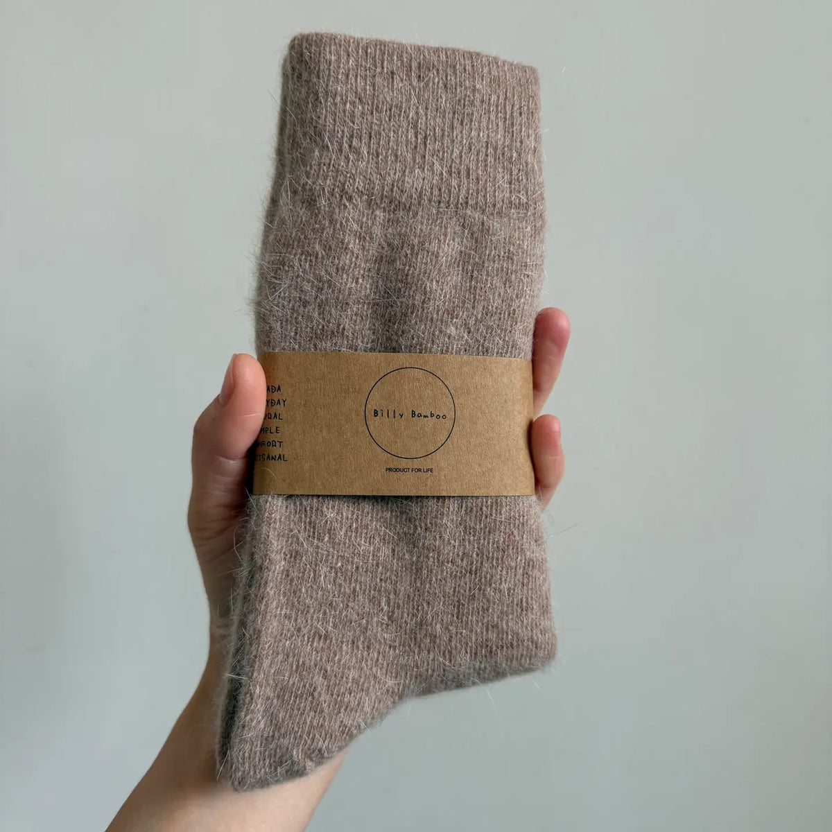 Fluffy Angora Socks