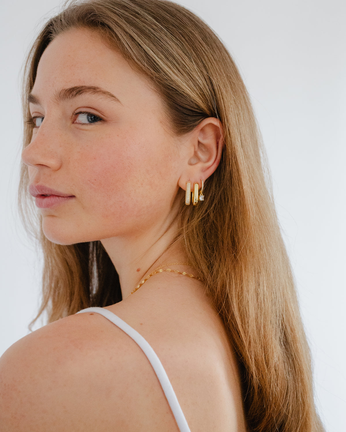 Bold U Hoop Earrings