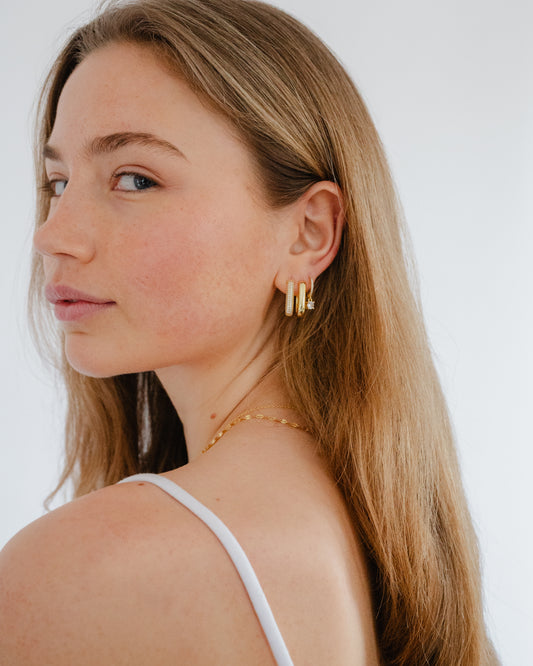 Bold U Hoop Earrings