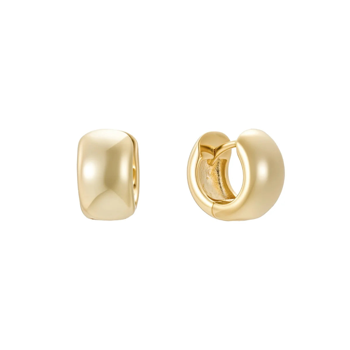 Small Bold Tube Hoops