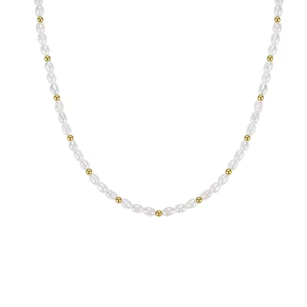 Pearl Gold Bead Necklace