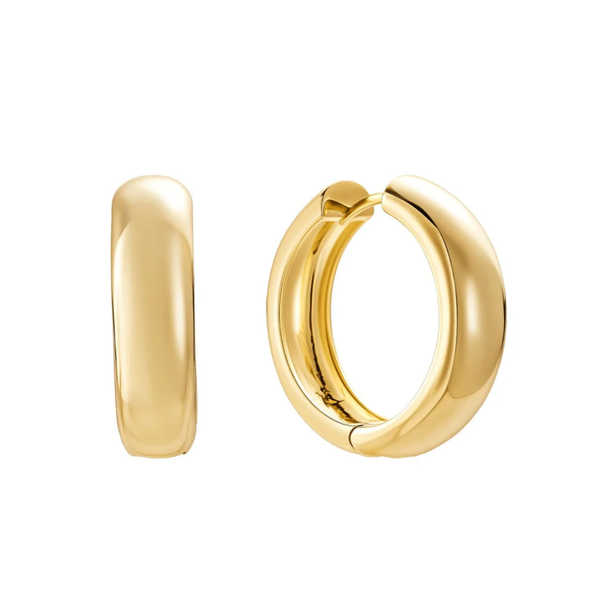 Large Bold Tube Hoops