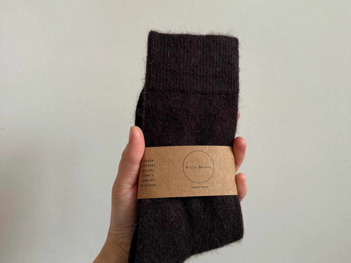 Fluffy Angora Socks