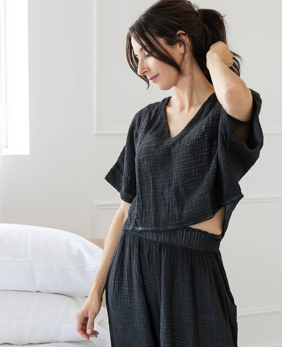 Crinkle Crop Top