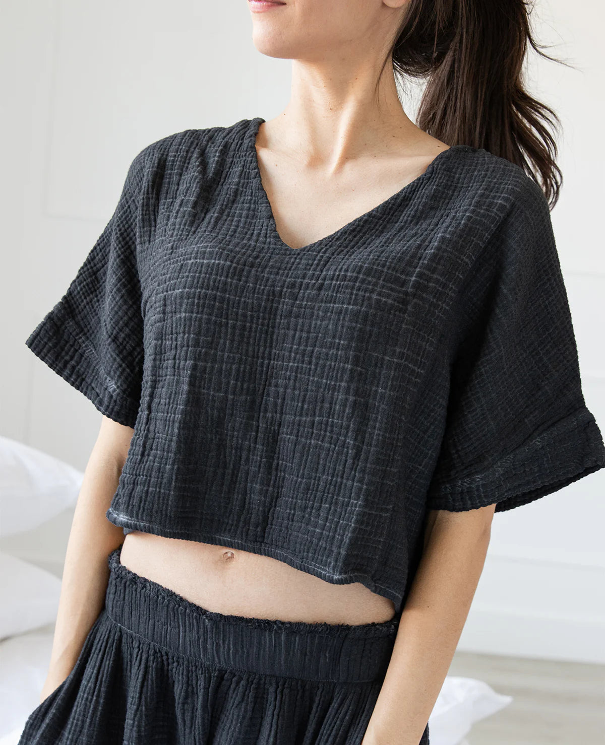 Crinkle Crop Top