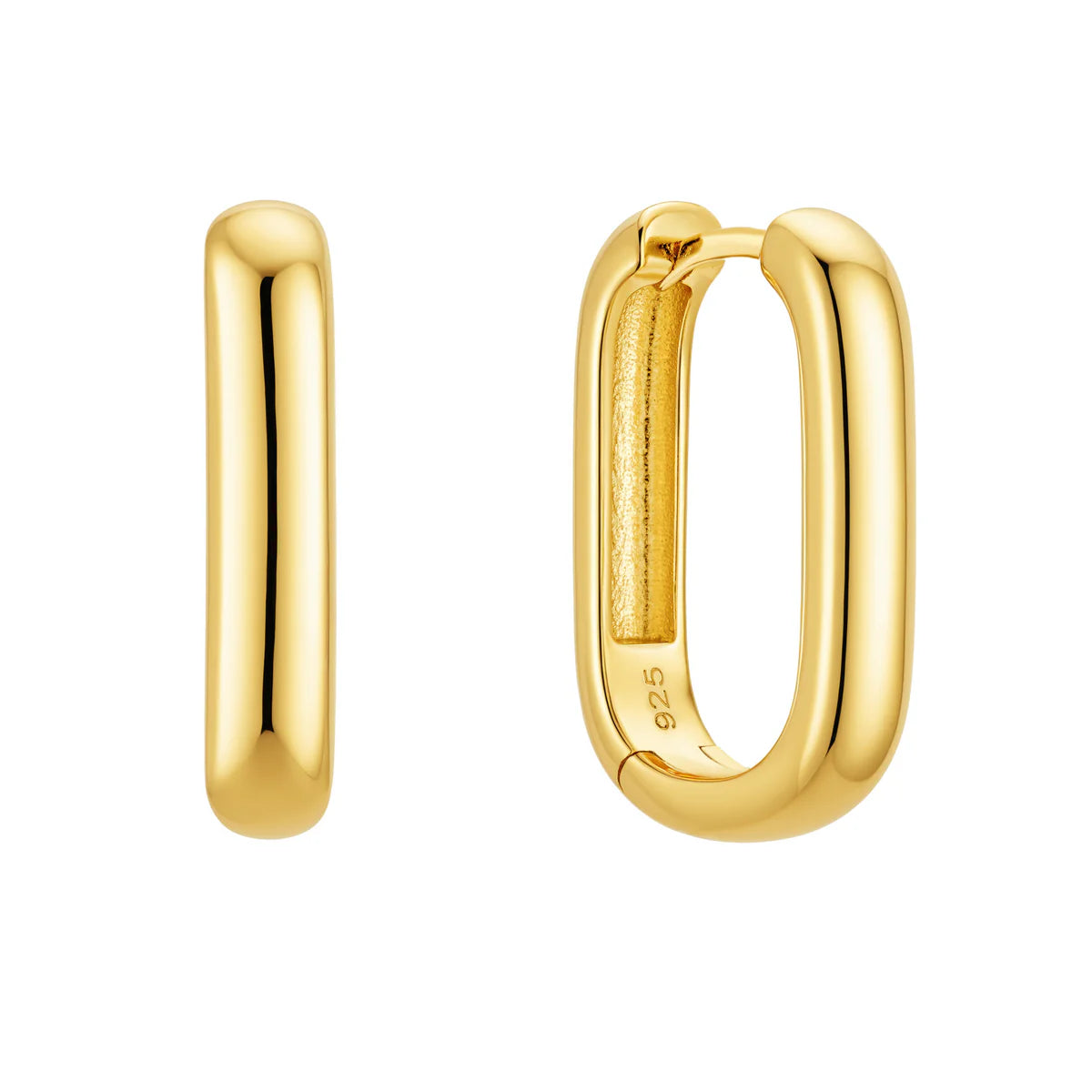 Bold U Hoop Earrings