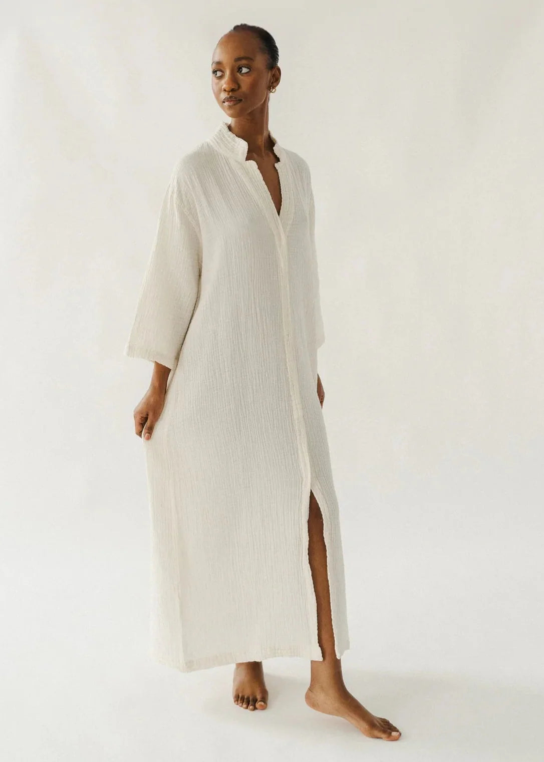 Crinkle Shirt Dress