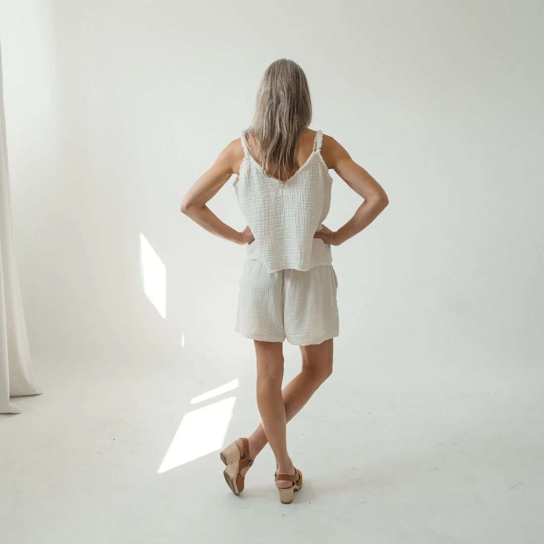 Crinkle Strappy Top