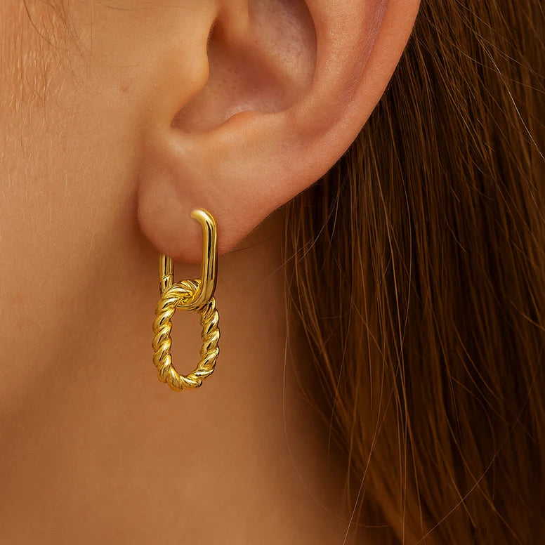 Twist Drop Earrings