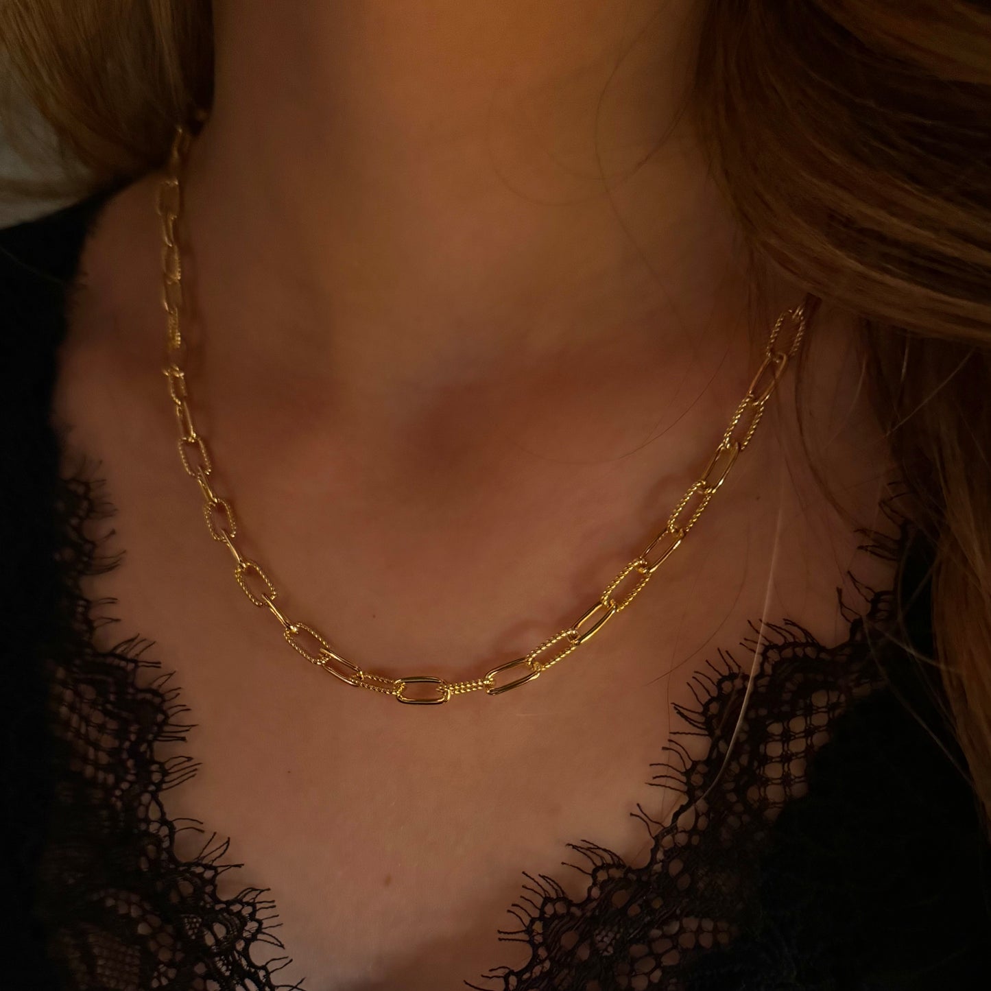 Twist Paperclip Chain Necklace
