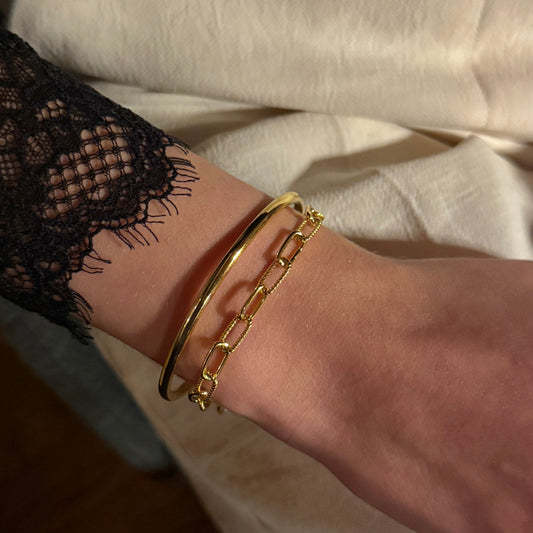 Twist Paperclip Chain Bracelet