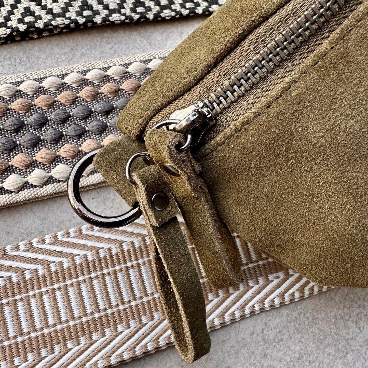 Suede Crossbody Belt Bag