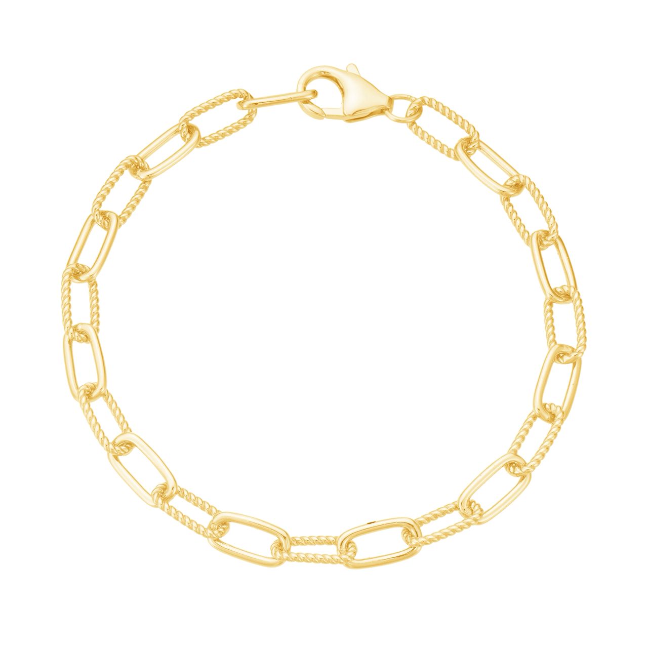 Twist Paperclip Chain Bracelet