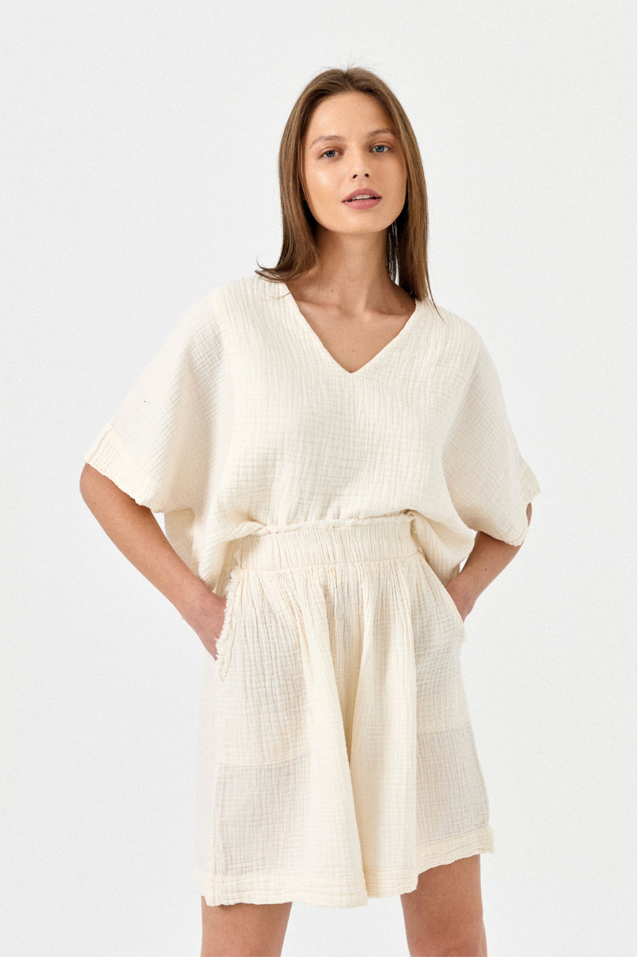 Crinkle Relaxed Shorts