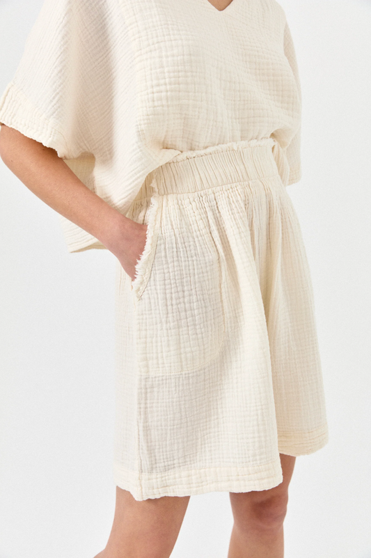 Crinkle Relaxed Shorts