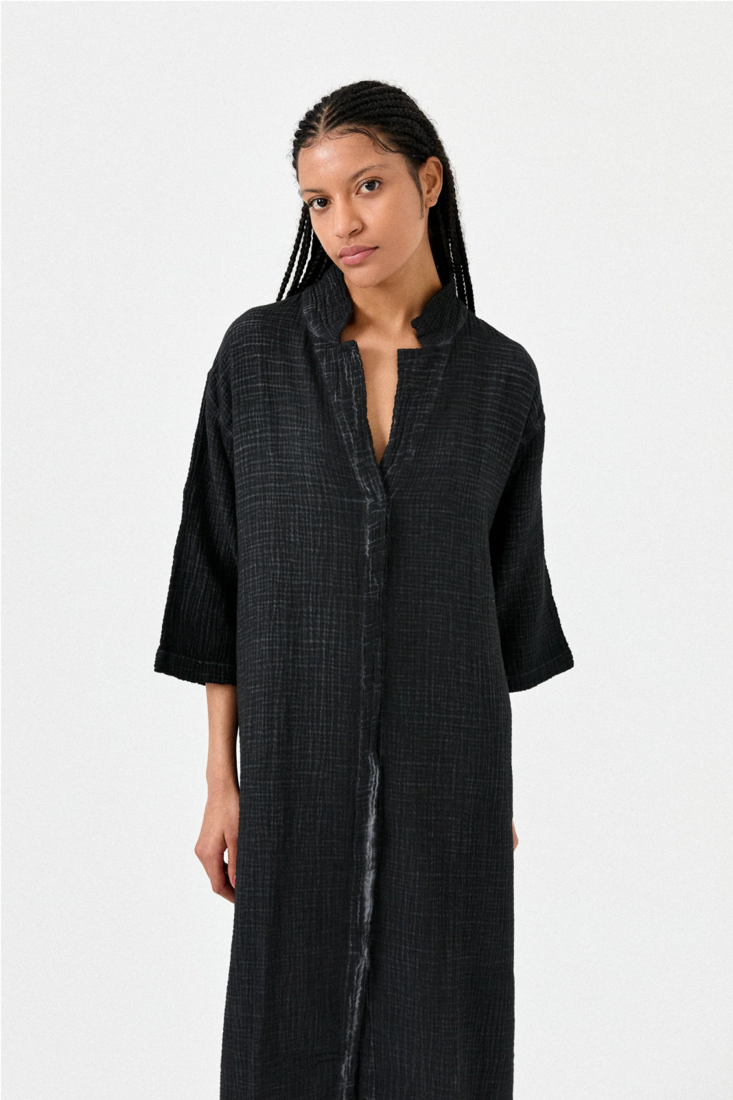 Crinkle Shirt Dress
