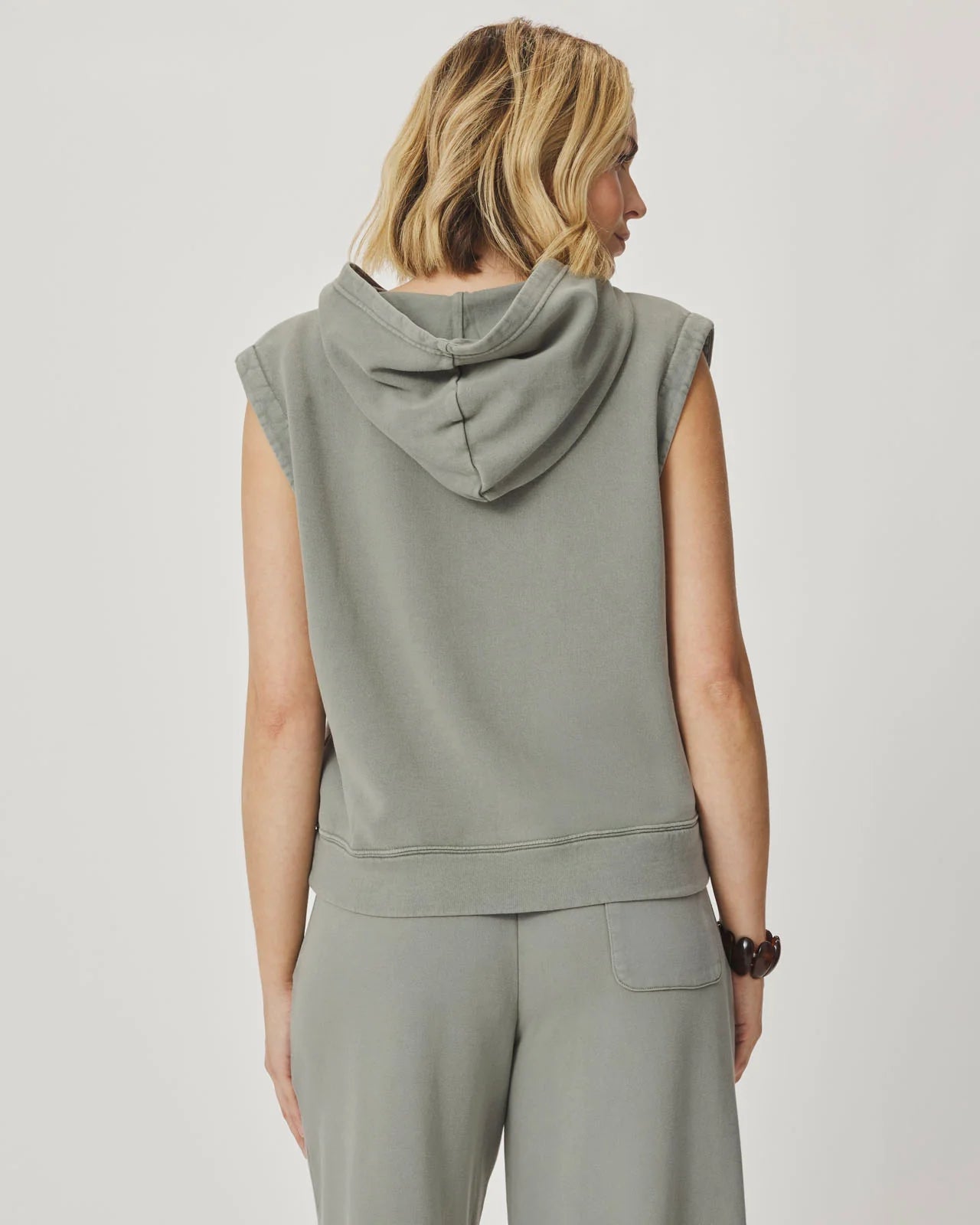 Greta Terry Sleeveless Hoodie