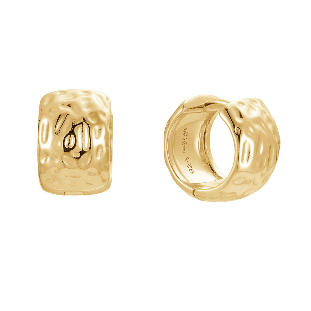 Hammered Bold Hoops