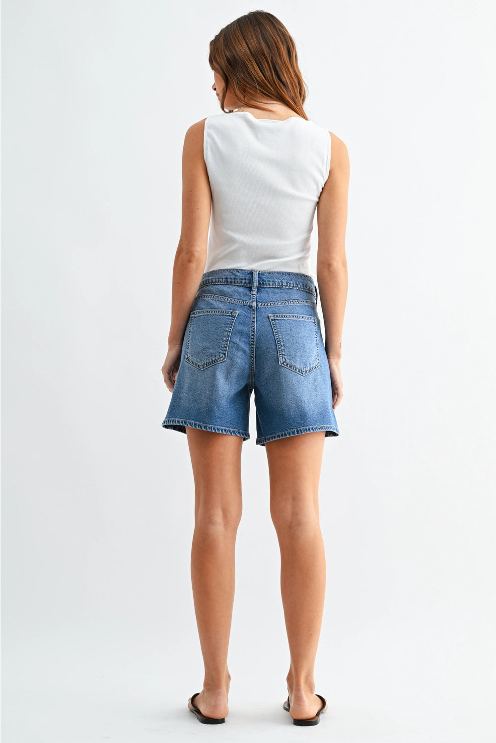 Tie Waist Denim Jorts