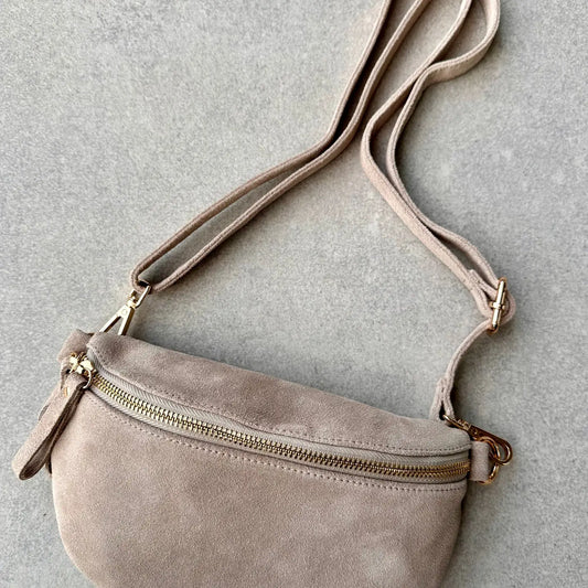 Suede Crossbody Belt Bag